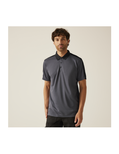 R-TRS174-Contrast Coolweave Polo
